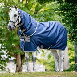 Horseware Amigo Ripstop 900D Plus Pony Turnout (200g Medium) - Navy/Titanium Grey