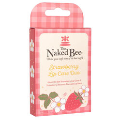 Naked Bee Strawberry Lip Care Duo