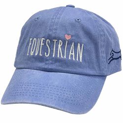 Stirrups Clothing Kids' Cap - Equestrian with Heart - Periwinkle