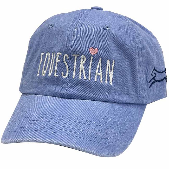 Stirrups Clothing Kids' Cap - Equestrian with Heart - Periwinkle image number null