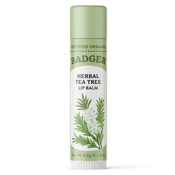 Badger Classic Lip Balm - Herbal Tea Tree - 0.15 oz