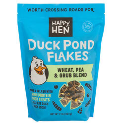 Happy Hen Duck Pond Flakes - Wheat, Pea & Grub Blend - 2 lb