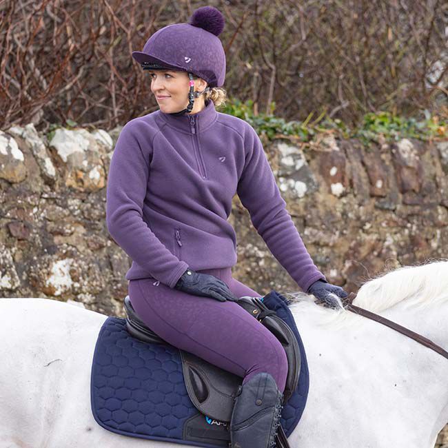 Shires Aubrion Women's Non-Stop Riding Tights - Purple - Closeout image number null