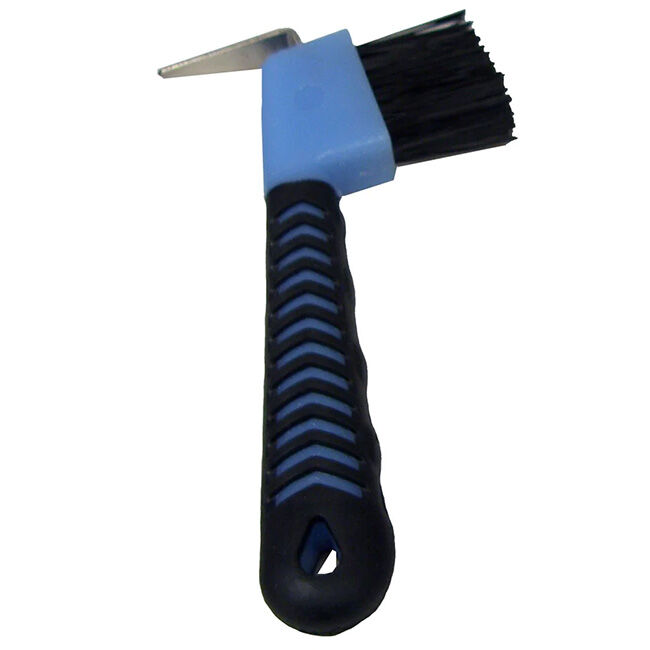 Intrepid International Rubber Grip Hoof Pick with Brush image number null
