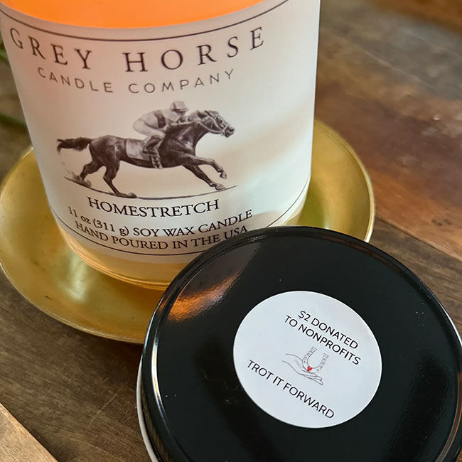 Grey Horse Candle Company Trot it Forward Soy Wax Candle - Homestretch image number null