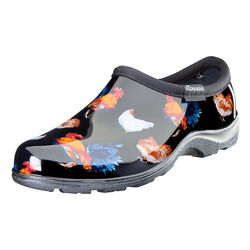 Sloggers Women's Rain & Garden Shoe - Classic Black Chickens