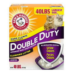 Arm & Hammer Double Duty Advanced Odor Control Clumping Cat Litter - 40 lb