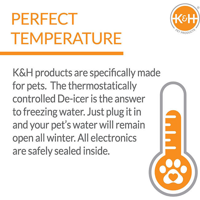 K&H Pet Heated Poultry Waterer - 2.5-Gallon Capacity image number null