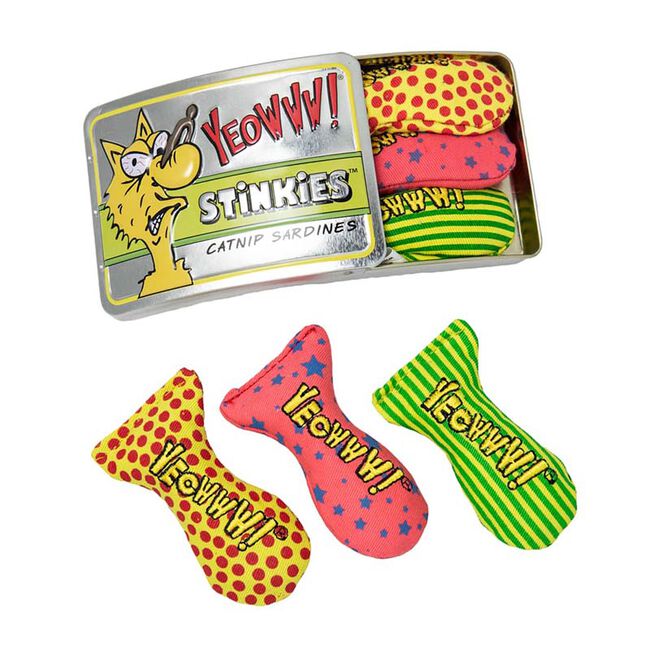 Yeowww! Stinkies Catnip Sardines - Tin of 3 image number null