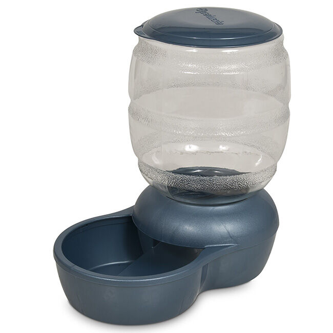 Petmate Replendish Pet Feeder with Microban - Pearl Peacock Blue image number null