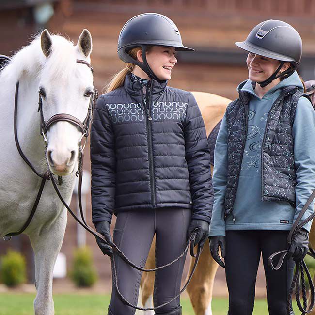 Kerrits Kids' Ride the Wind Fleece Hoodie - Sagestone image number null