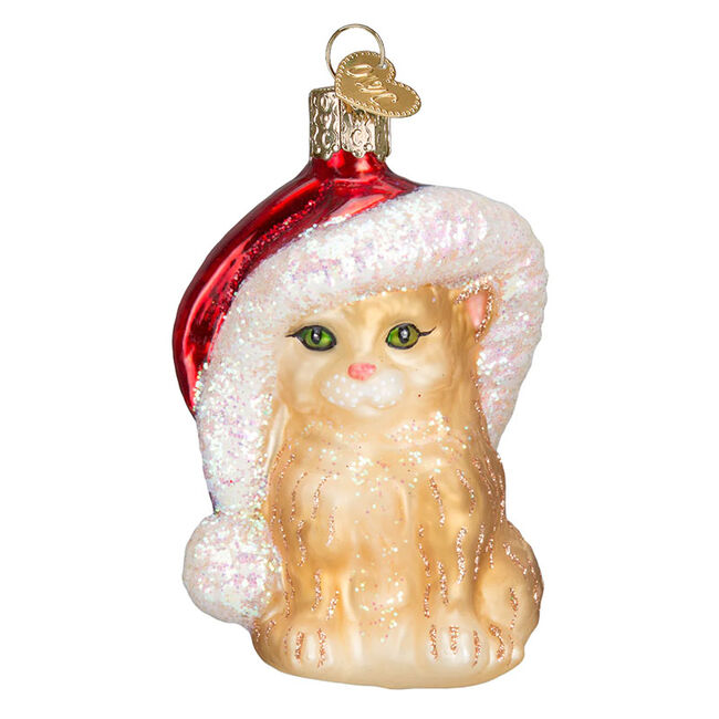 Old World Christmas Ornament - Santa's Kitten image number null