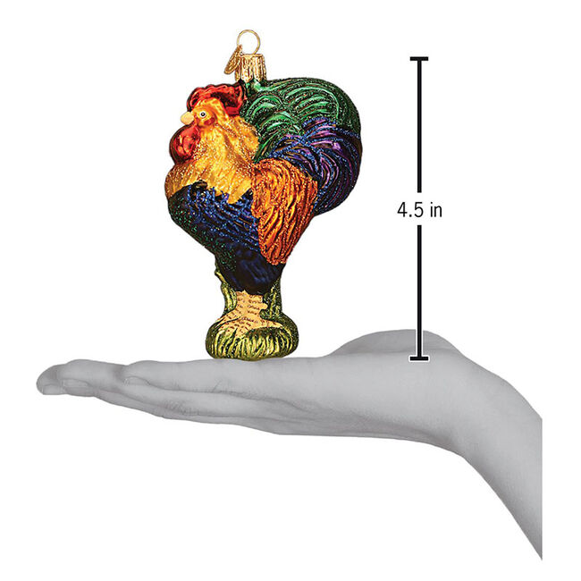 Old World Christmas Heirloom Rooster Ornament image number null