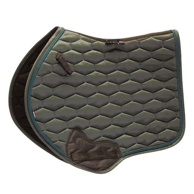 Shires ARMA Satin Jump Saddle Pad - Green image number null