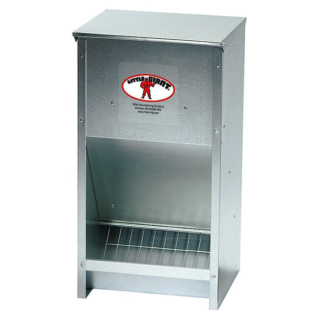 Galvanized High Capacity Poultry Feeder image number null