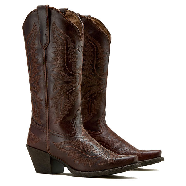 Ariat Women's Round Up Collins Western Boot - Mahogany image number null