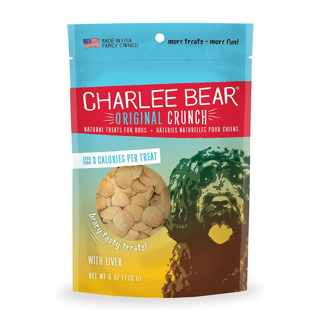 Charlee Bear Original Crunch Dog Treats - Liver Flavor image number null