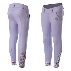 Equinavia Kids' Lena Knee Patch Pull-On Breeches - Lavender