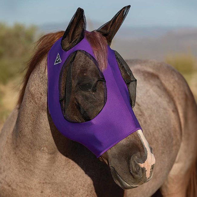 Professional's Choice Comfort Fit Lycra Fly Mask - Purple image number null
