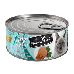 Fussie Cat Fine Dining Mousse Cat Food - Tuna with Pumpkin Entree in Gravy - 2.47 oz
