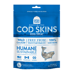 Open Farm Dehydrated Cod Skins Dog Treat - 2.25 Oz