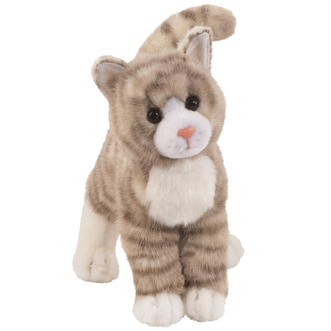 Douglas Zipper Gray Tabby Cat Plush Toy image number null
