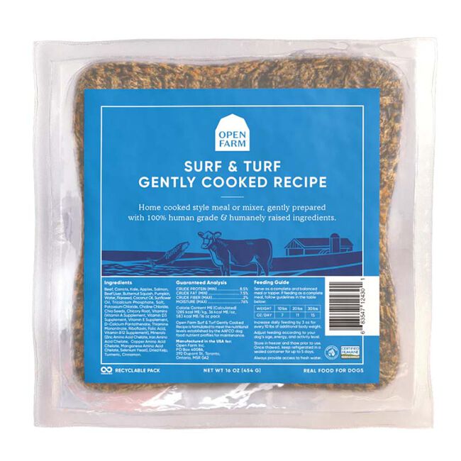 Open Farm Gently Cooked Dog Food - Surf & Turf Recipe image number null