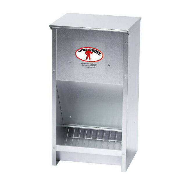 Galvanized High Capacity Poultry Feeder image number null
