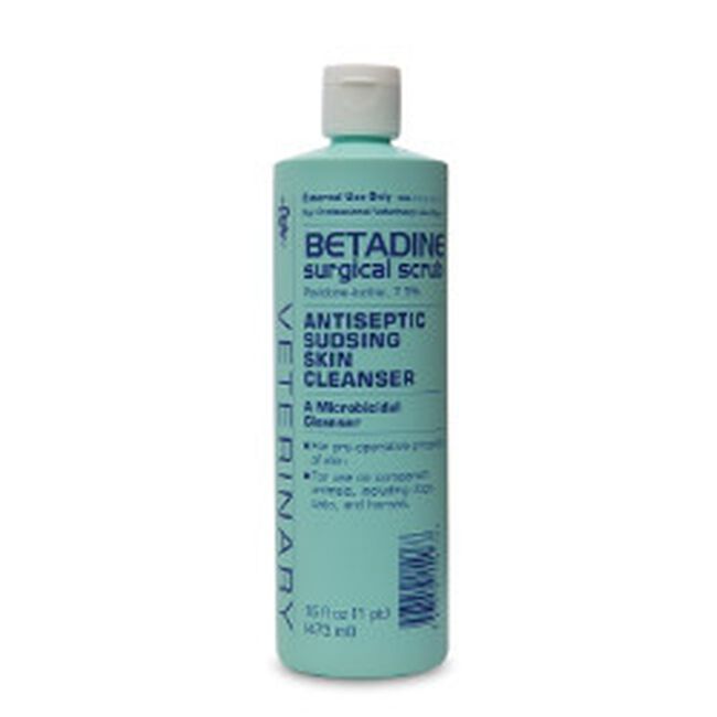 Betadine Surgical Scrub Veterinary (povidoneiodine, 7.5) 16 oz