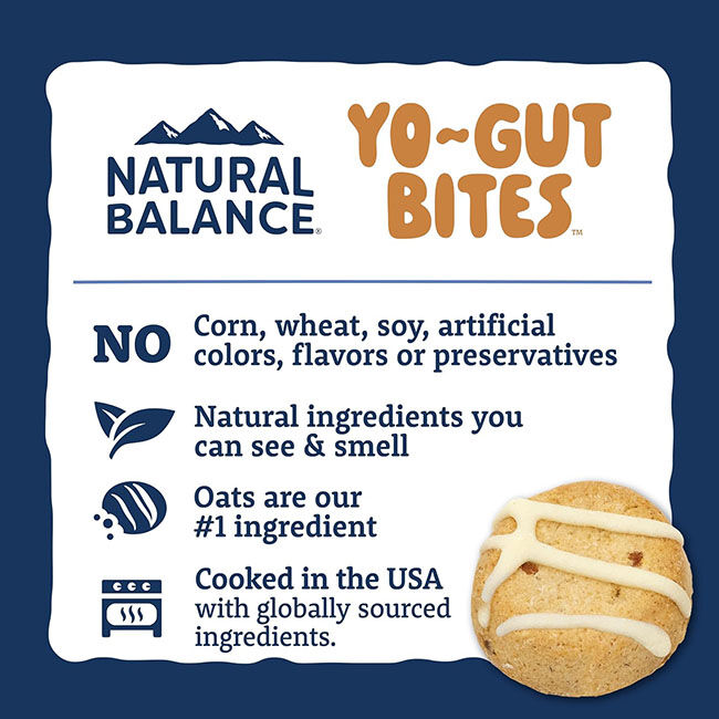 Natural Balance Yo-Gut Bites for Dogs - Peanut Butter & Banana - 4.5 oz image number null