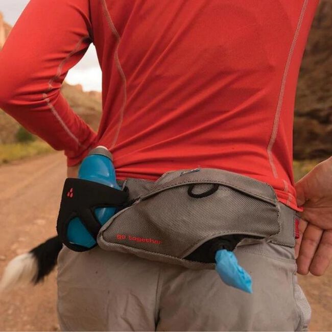 Kurgo K9 Excursion Hands-Free Dog Leash - Gargoyle Grey image number null