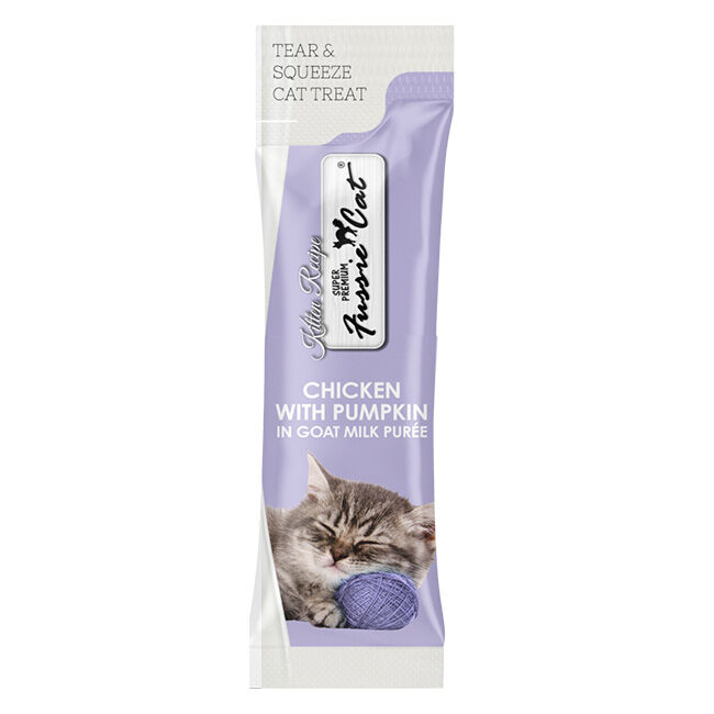 Fussie Cat Goat Milk Puree for Kittens - Chicken with Pumpkin - 4-Pack image number null