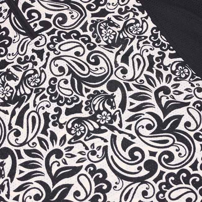 Kerrits Women's EquiBreeze Ice Fil Short Sleeve Shirt - Soft White Posh Paisley image number null