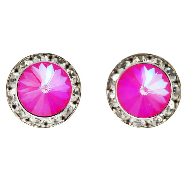 Finishing Touch of Kentucky Ultra Pink Rivoli Stone Earrings image number null