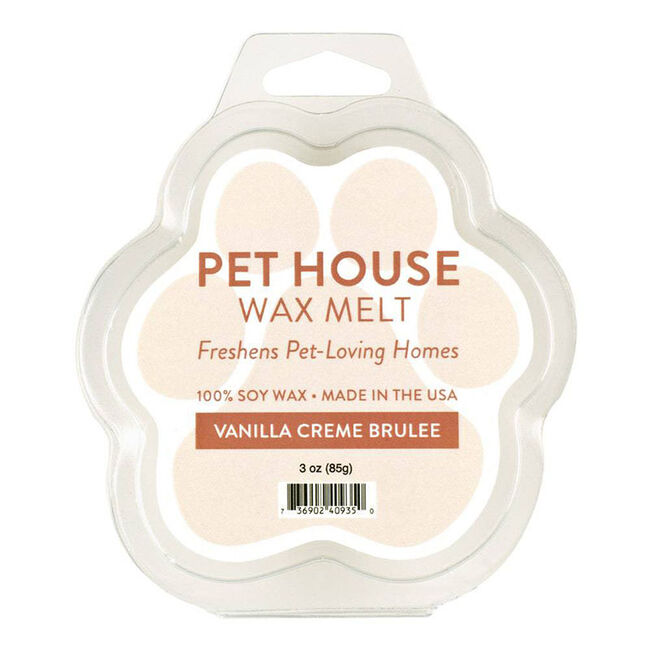 Pet House Candle Vanilla Creme Brulee Wax Melt image number null