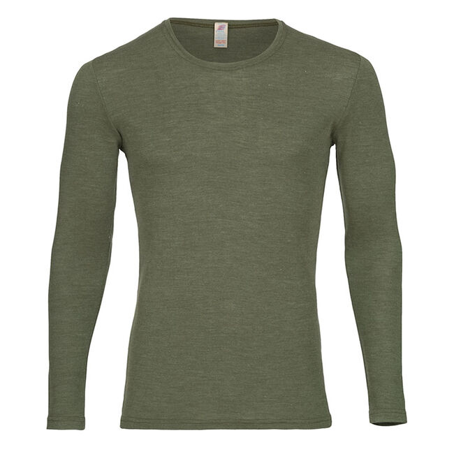 Engel Men's Wool & Silk Blend Long Sleeve Shirt image number null