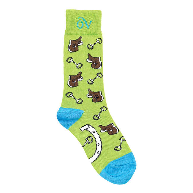 Ovation Lucky Kids Socks - Lime & Turquoise image number null