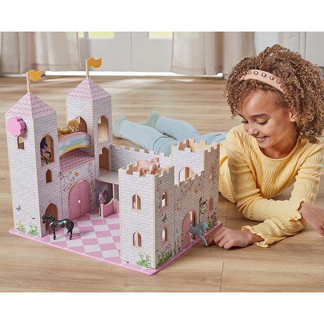 Breyer Unicorn Magic Castle Deluxe Wood Castle Playset image number null