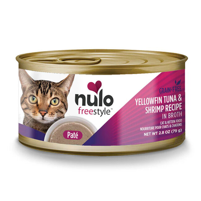 Nulo FreeStyle Cat & Kitten Food - Yellowfin Tuna & Shrimp Pate in Broth - 2.8 oz image number null