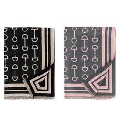 AWST Acrylic Cashmere Snaffle Bit Scarf/Shawl