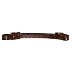 Weaver Flat Bridle Leather Curb Strap Rich Brown