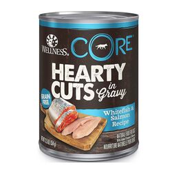 Wellness CORE Hearty Cuts in Gravy Whitefish & Salmon Canned Dog Food - 12.5oz