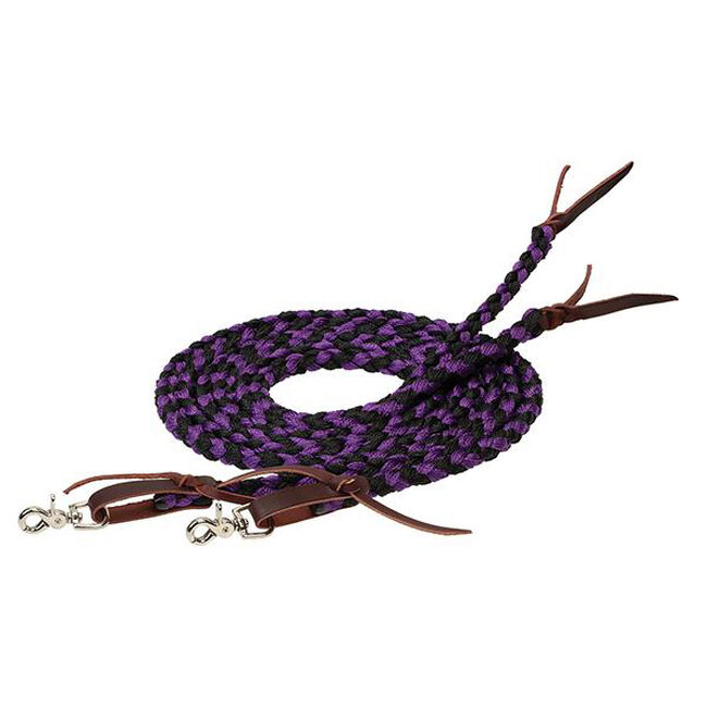 Weaver Braided Split Reins - 1/2" x 8' image number null