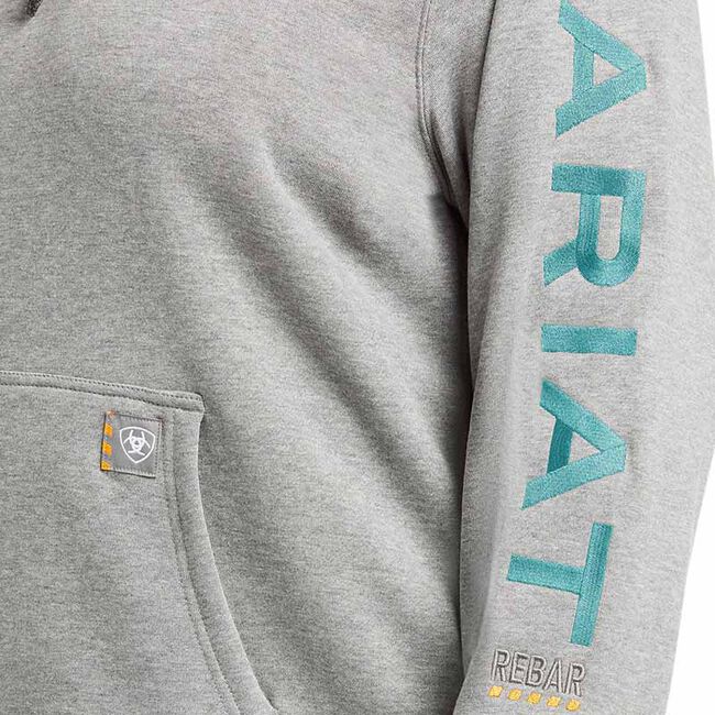 Ariat Women's Rebar Graphic Hoodie - Heather Grey image number null