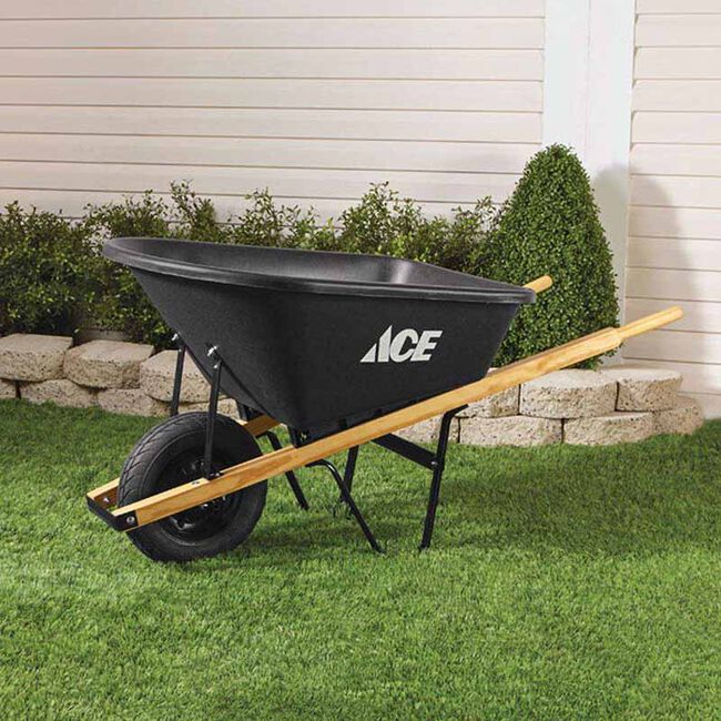 Ace Hardware Poly Wheelbarrow - 6 Cubic Feet image number null