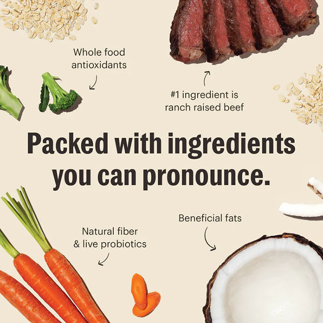 The Honest Kitchen Whole Grain Clusters Dog Food - Beef & Oat Recipe image number null