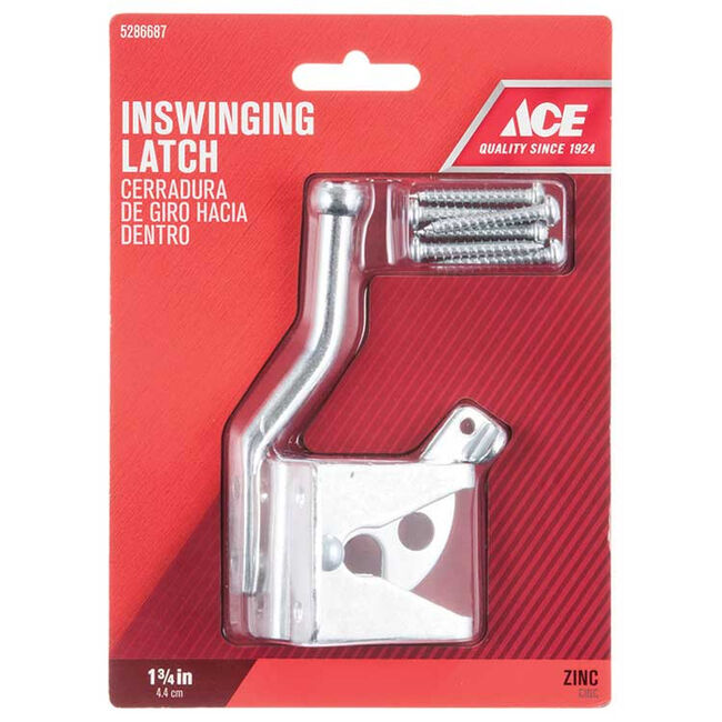 Ace 6.89" x 5" x 1.89" Zinc-Plated Metallic Gate Latch image number null