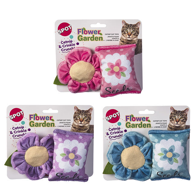 Spot Flower Garden Cat Toys - 2-Pack - Assorted Colors image number null