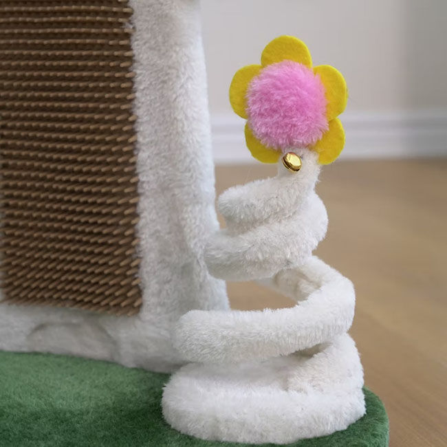 PetPals Double Mushroom Cat Perch & Scratcher image number null