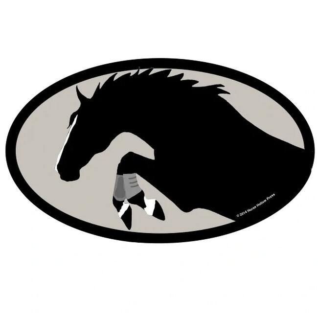 Horse Hollow Press "Jumper with Boots" Oval Sticker image number null